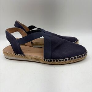 Lucky Brand Rifka Navy Blue Espadrille Slingback Sandals Womens 8M LP-RIFKA
